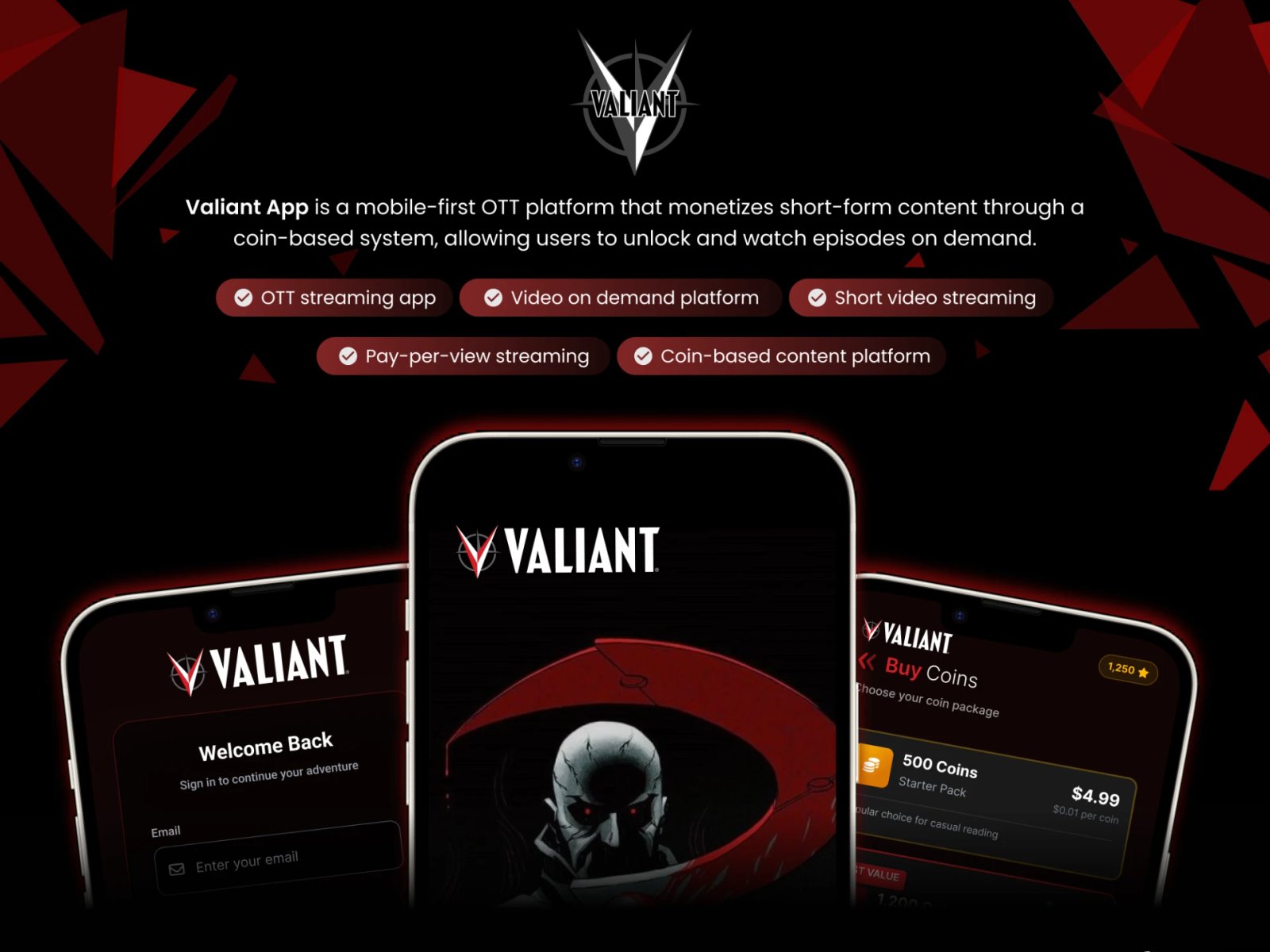VALIANT — featured Mobile App project